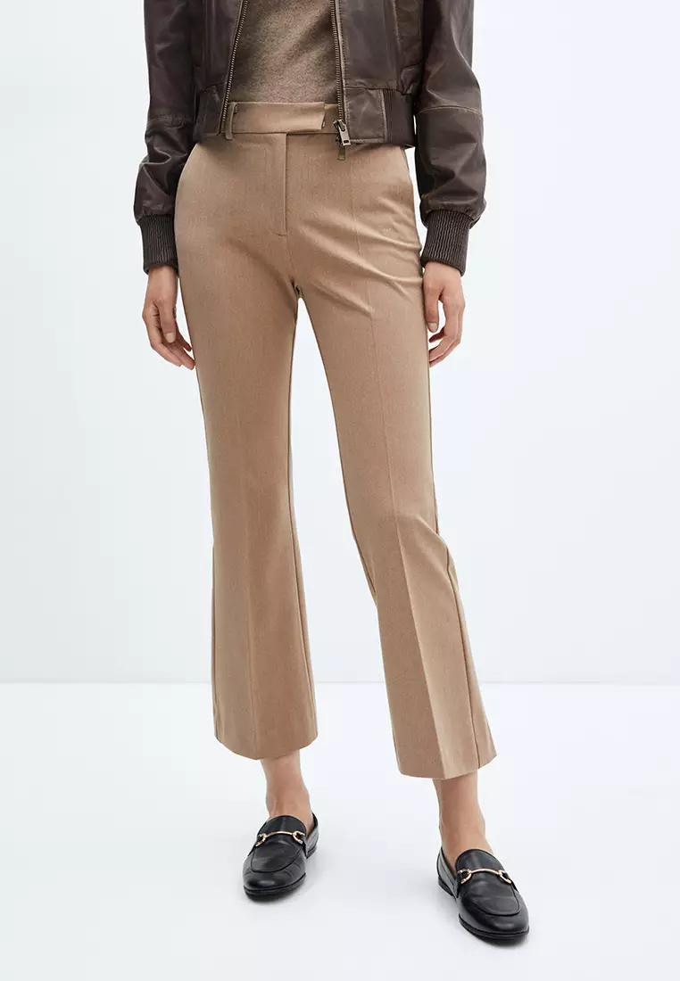 Trousers cropped hot sale