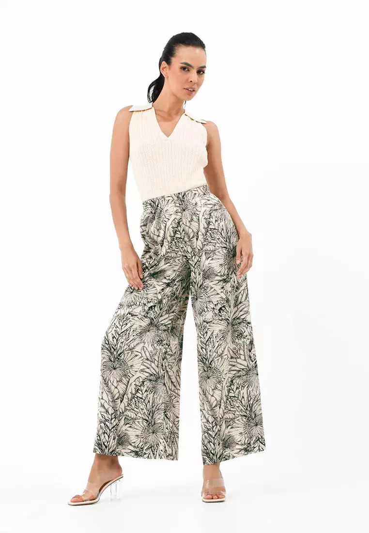 Buy FORCAST FORCAST Neomi Printed Palazzo Pants 2024 Online