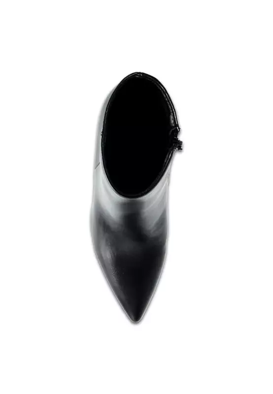 Faux Leather Pointed Fashion Boots