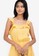 ZALORA BASICS yellow Ruffle Detail Mini Dress 4EBACAAFB10FE7GS_3