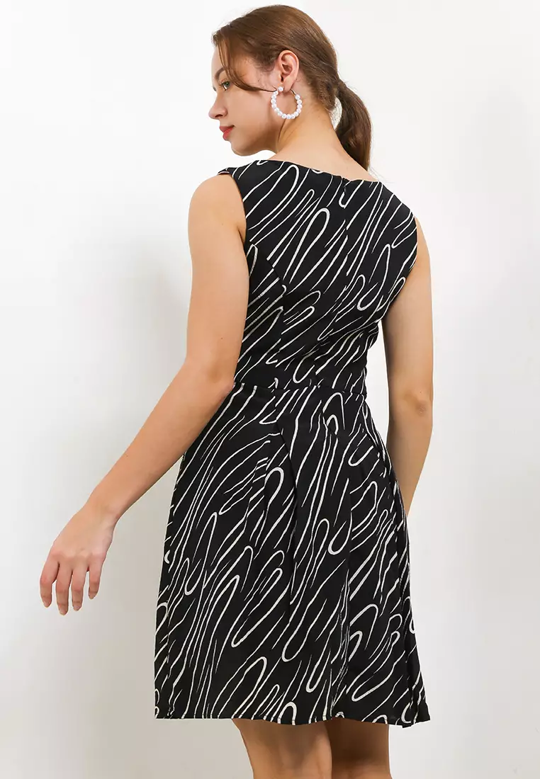 Mina Dress In Black Print