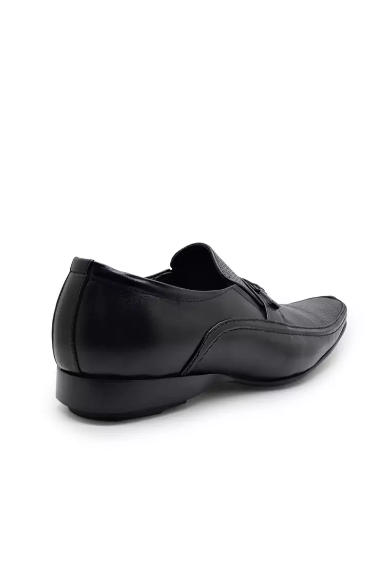 Alec Sepatu Slip On Pantofel Formal Pria Kulit Asli