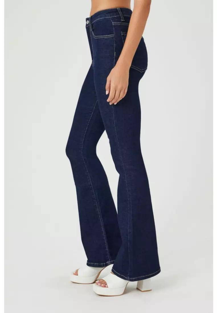 Buy FOREVER 21 High Rise Flare Jeans 2024 Online ZALORA Philippines