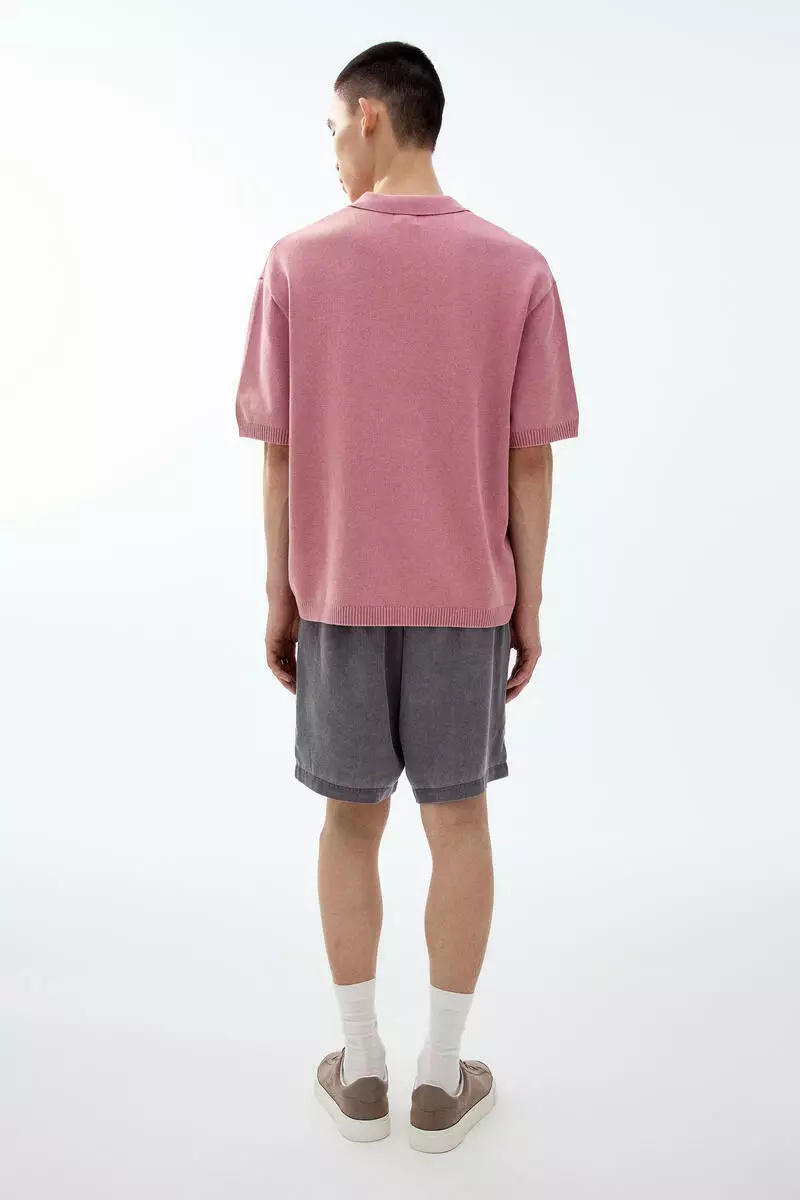 Loose Fit Knitted polo shirt