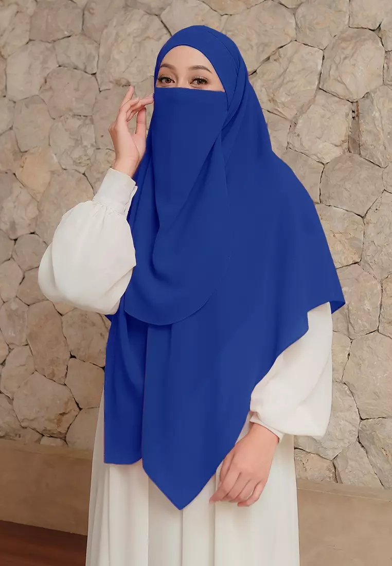 KHIBAN KHAIRA MAGNET PLUS NIQAB - ROYAL BLUE