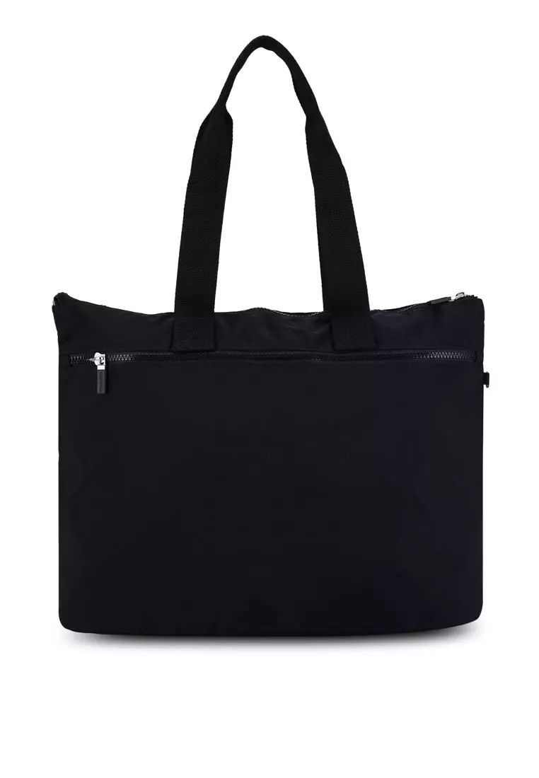 Buy BAGSTATION Contrast Zip Nylon Tote Bag 2024 Online ZALORA