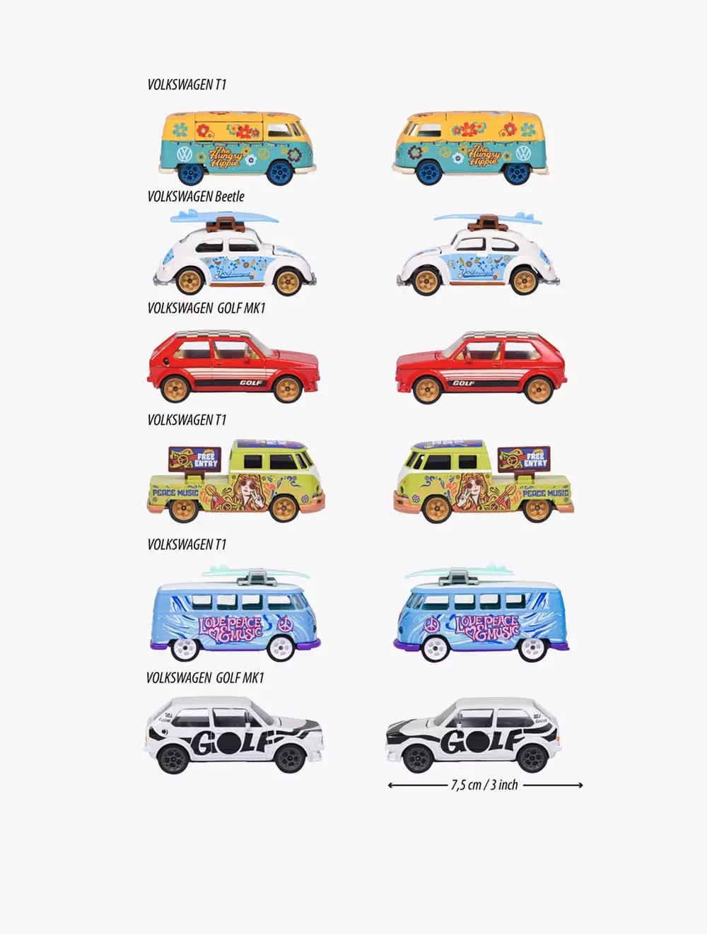 Majorette VW GOLF MK1 'CHEQUERED' DELUXE - MAJ120264F810