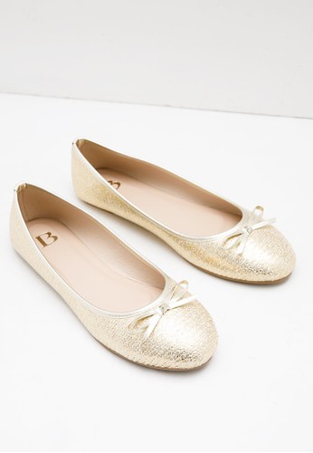 Sophie Felicia Bow Flat Gold