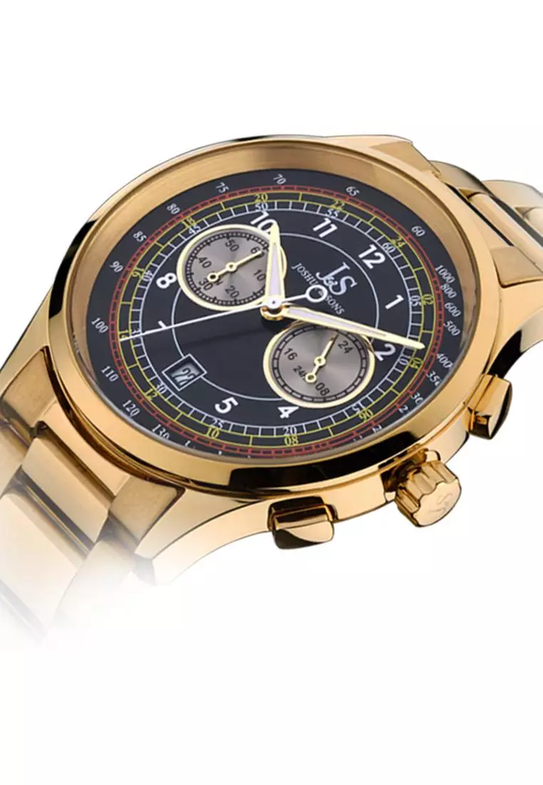 Joshua and Sons JS625-YG Gold Jam Tangan Pria Quartz Analog