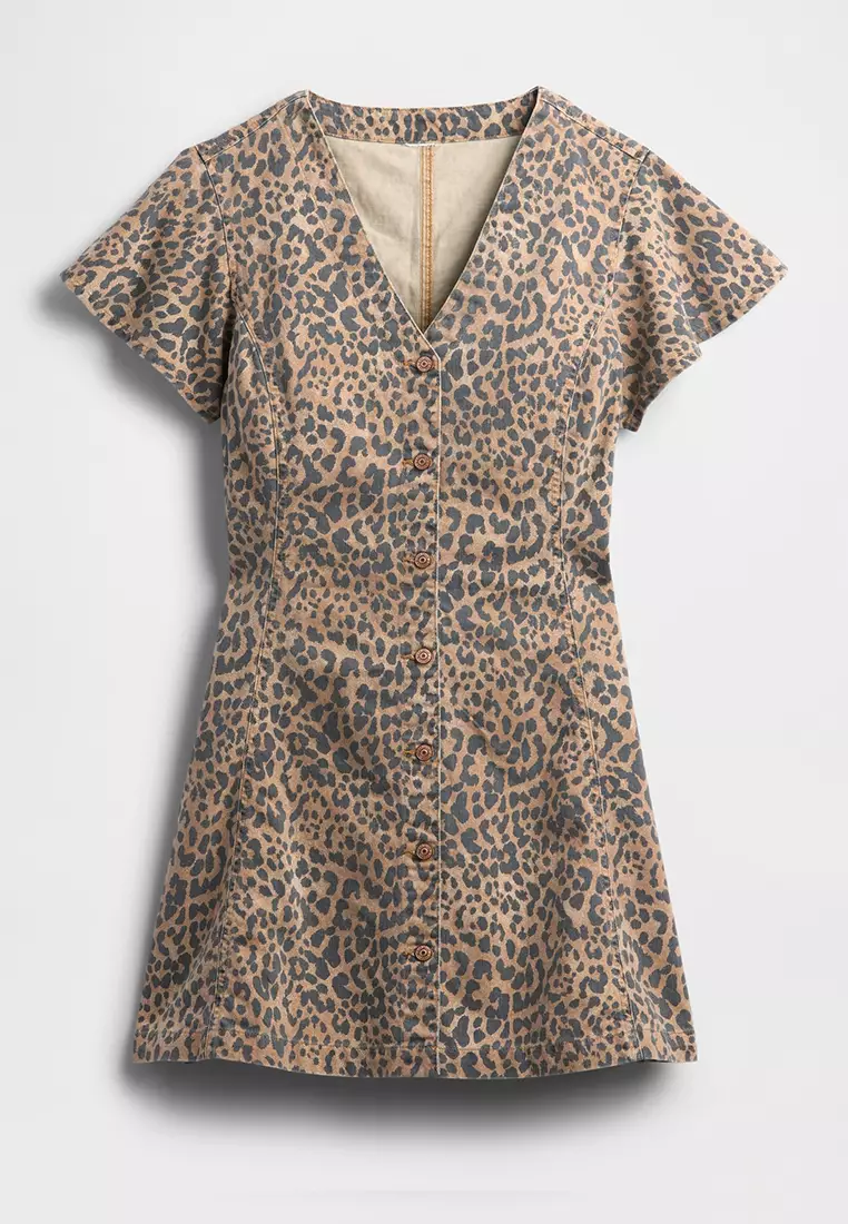 Buy GAP Denim Fit And Flare Mini Dress Online | ZALORA Malaysia