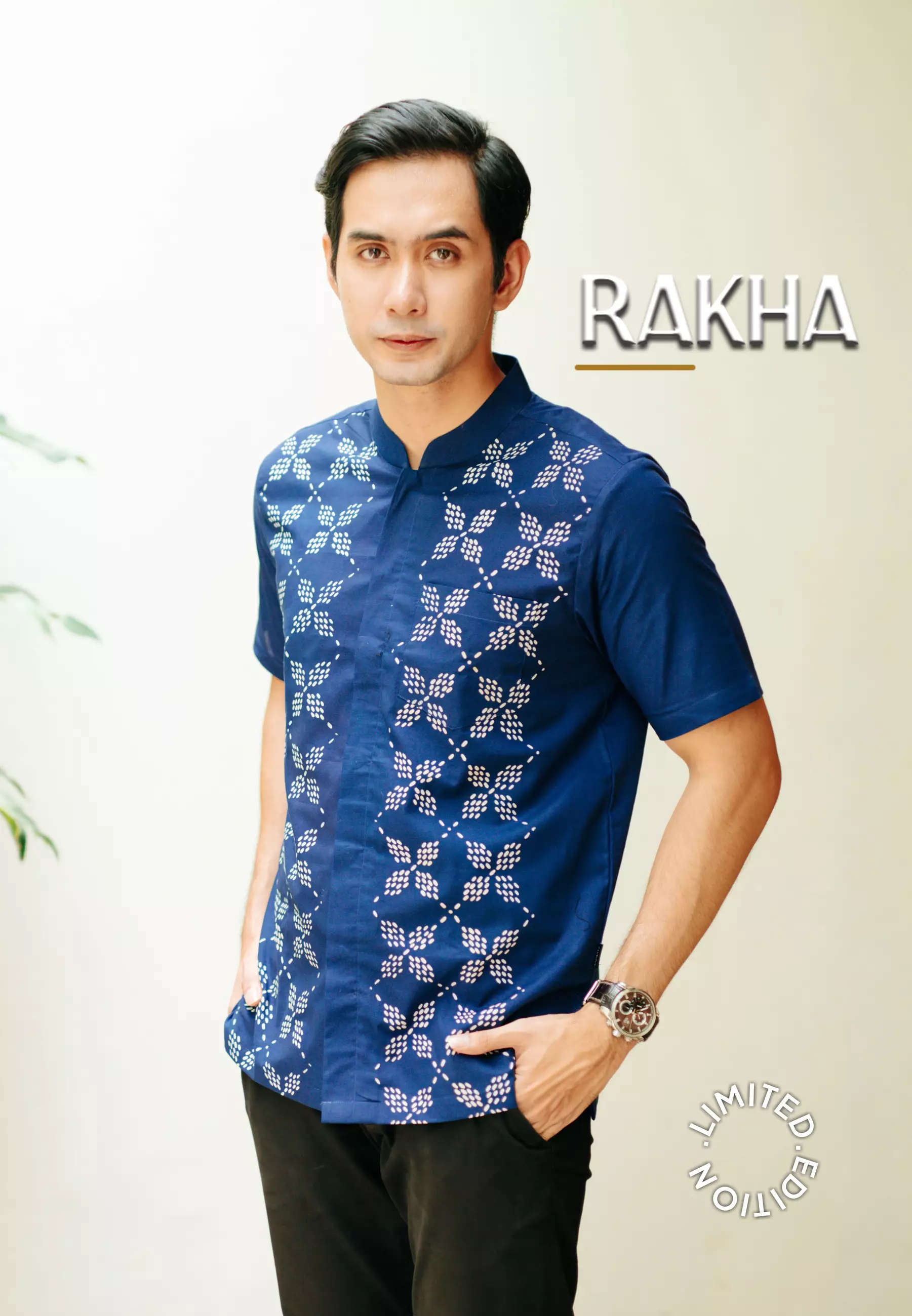 Hadinata Batik Koko Cap Pendek Furing Rakha