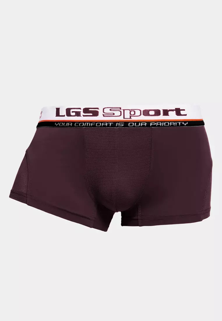 LGS - Boxer - Paket 3 - Red Orange Black - LEBX.004.644.3.7C - Karet Katun