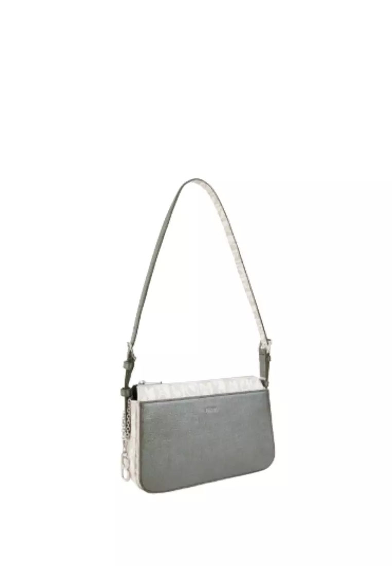 Bonia White/Green Cettina Small Crossbody Bag