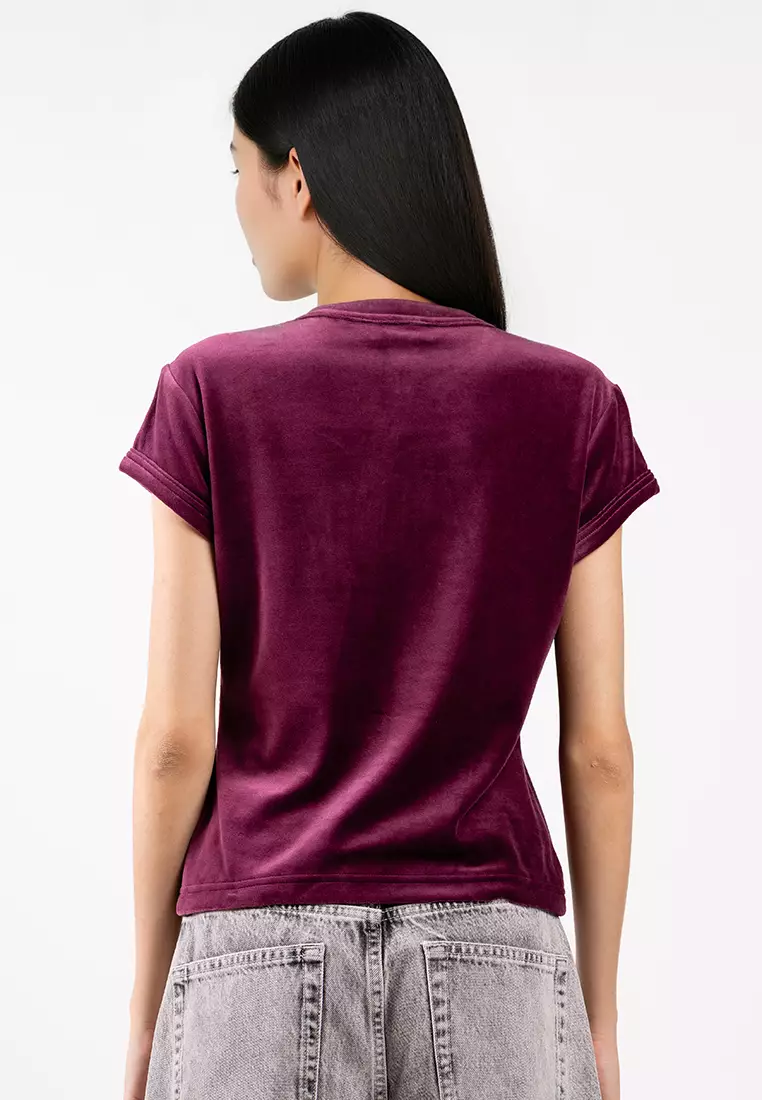 Velour Embossed Logo Graphic Slim T-Shirt - Calvin Klein Jeans - Calvin Klein Jeans