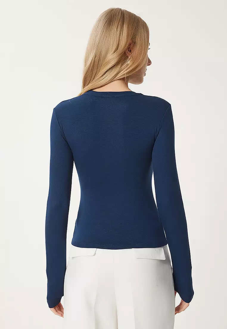 Crew Neck Long Sleeves Top 2-Pack