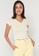 UniqTee yellow Ruched Front Lettuce Trim Crop Top 1FDCBAAE94E167GS_1