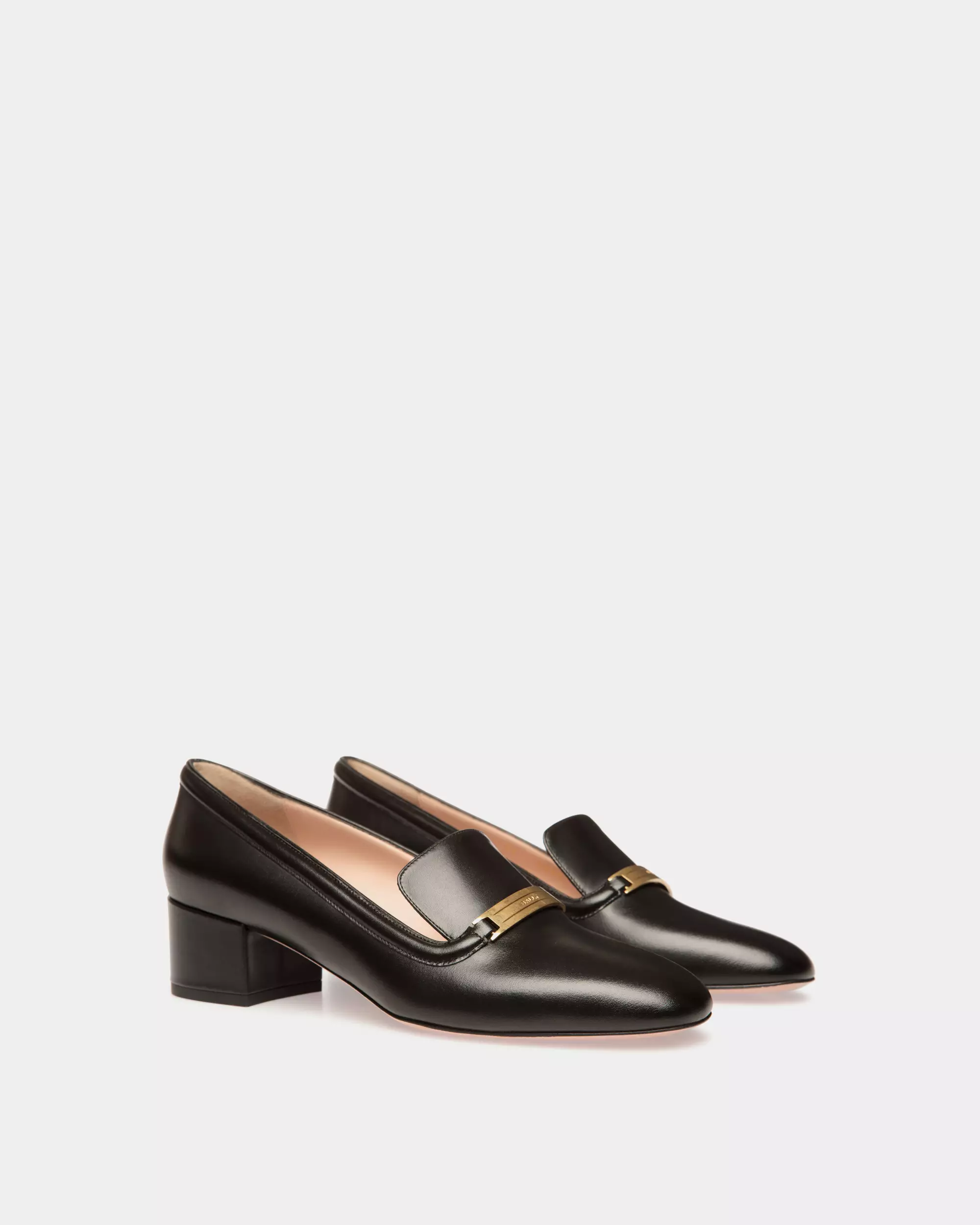 Deco Pump in Leather - Black