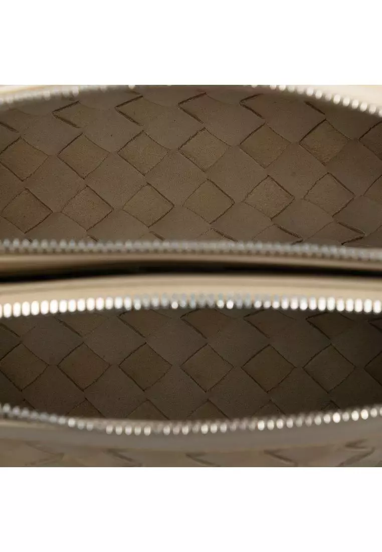 Pre-Loved Bottega Veneta Nappa Intrecciato Double Zip Crossbody