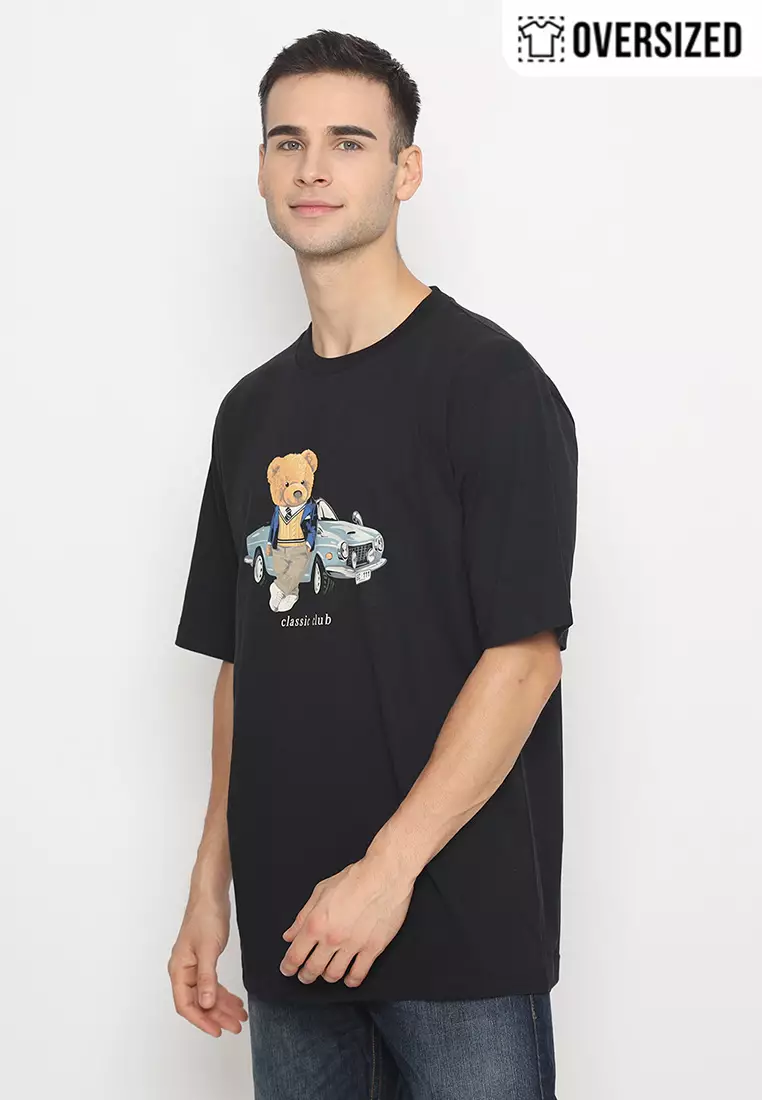 RBJ Unisex T-Shirt Teddy Cotton Combed Oversized Pria 2079350081