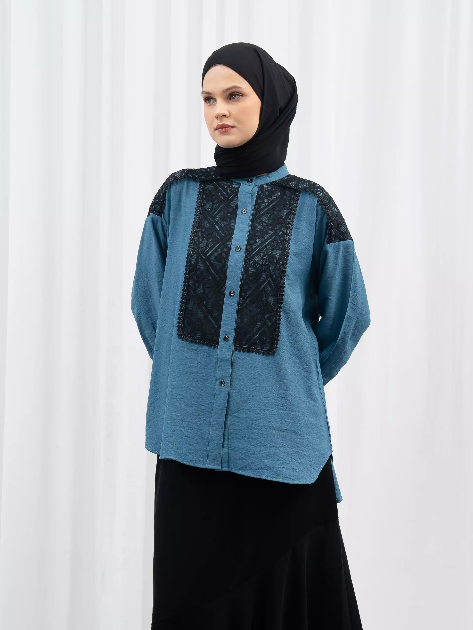 Aleza - Cavena Shirt Teal Blue