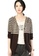A-IN GIRLS brown Stylish Striped Hooded Knit Jacket 1D2DBAA3F66C39GS_1
