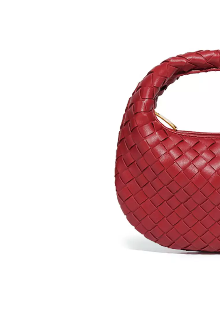 Faux Leather Woven Hobo Bag CX-B1904