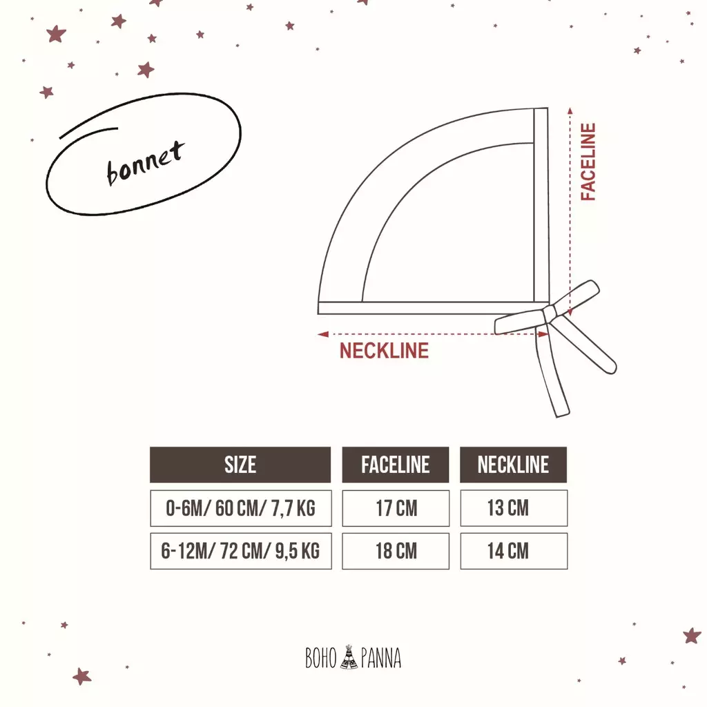 BOHOPANNA - BONET BONNET - Topi Bayi