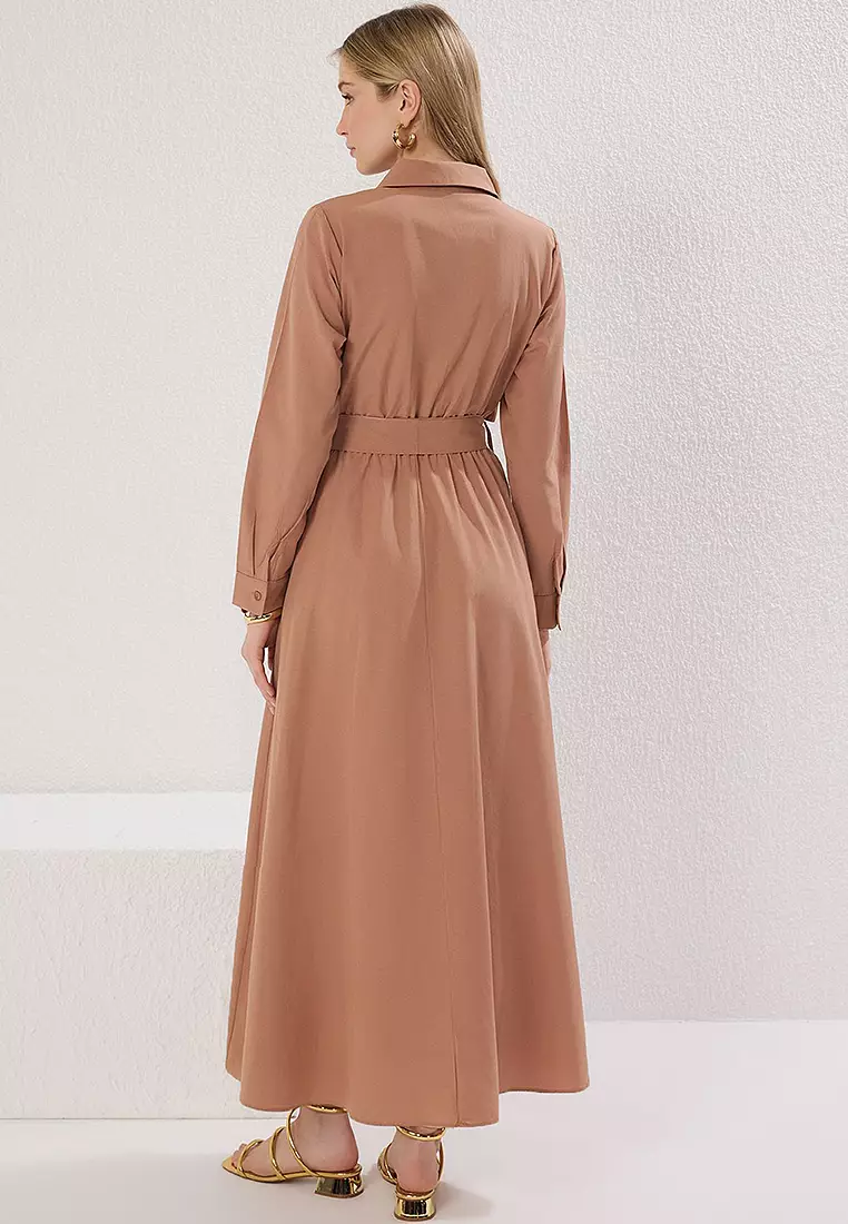 Tie Detail Woven Dress