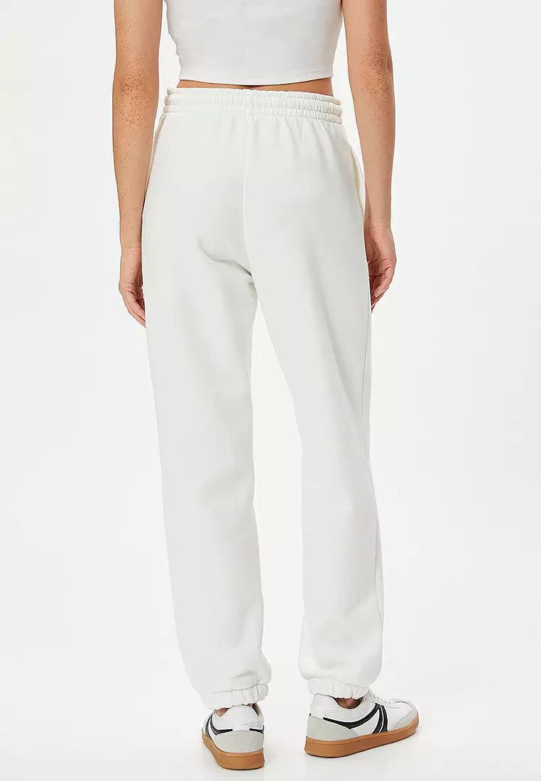Buy Koton Sideline Printed Jogger Sweatpants In Black | 6thStreet Oman