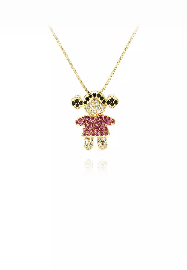 Girl pendant necklace store