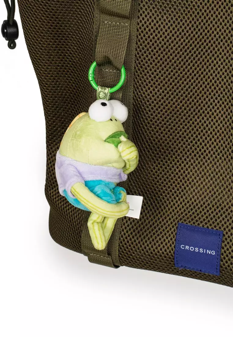 Crossing Noa Drawstring Mesh Tote Bag - Olive