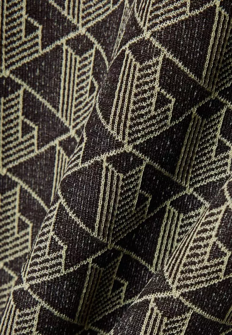 Slim Fit Monogram Jacquard T-shirt