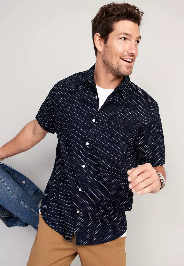 Buy Old Navy Regular Fit Everyday Poplin Shirt For Men 2024 Online ...