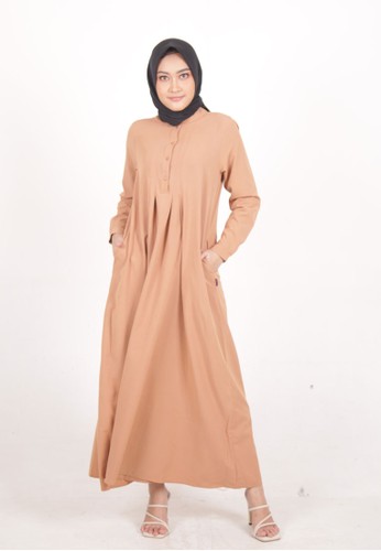 Jual Elzatta Elzatta Gamis Laretta Cream Original Zalora Indonesia