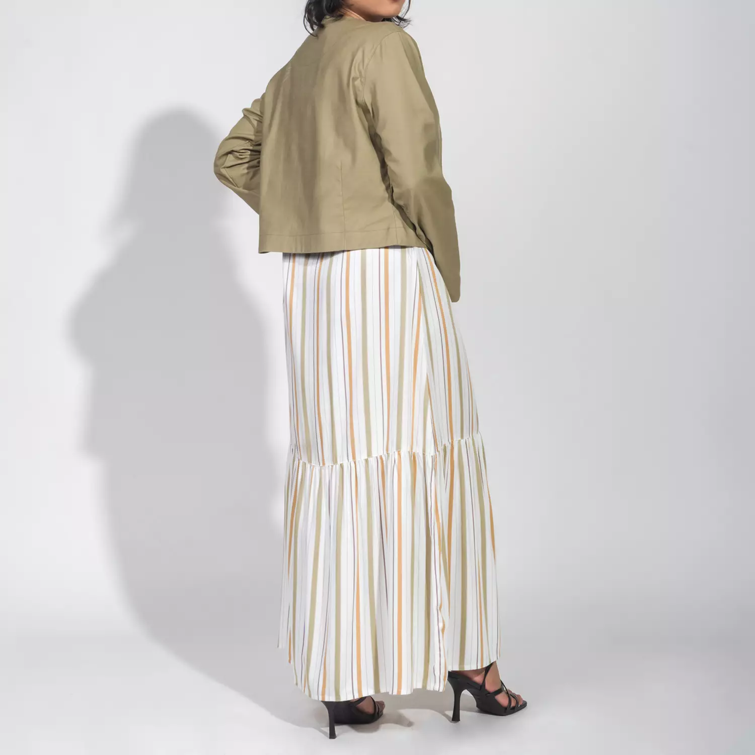 C2 Vionix Green Set Pieces Dress Wanita