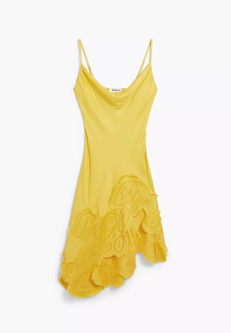 Asymmetric slip dress