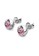 Her Jewellery pink and silver Birth Stone Moon Earring October Pink Tourmaline WG - Anting Crystal Swarovski by Her Jewellery 40304AC6A6E7D3GS_3