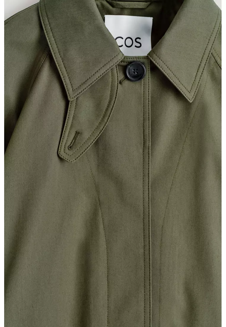 A-LINE COTTON-TWILL JACKET