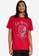 Ed Hardy red Ed Hardy Starry Skull Rhinestone Embroidered Round Neck Tee 5B106AAD944D69GS_1
