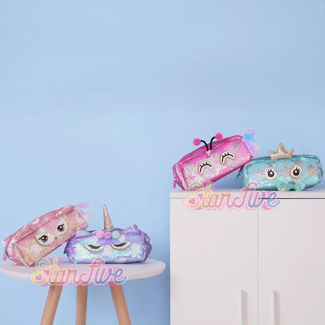 TEMPAT PENSIL SEKOLAH ANAK SEQUIN KOTAK STARFIVE - MERMAID TOSCA
