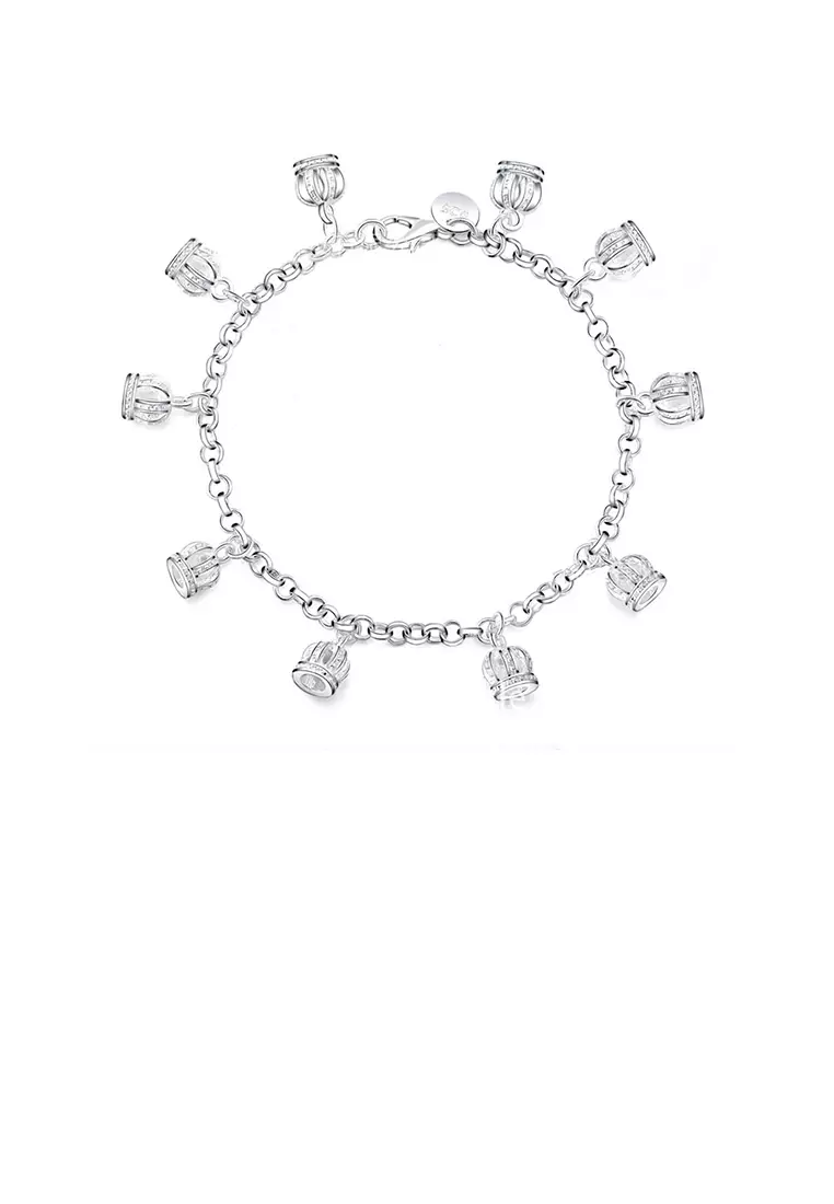 Fashion and Creative Crown Bracelet with Cubic Zirconia