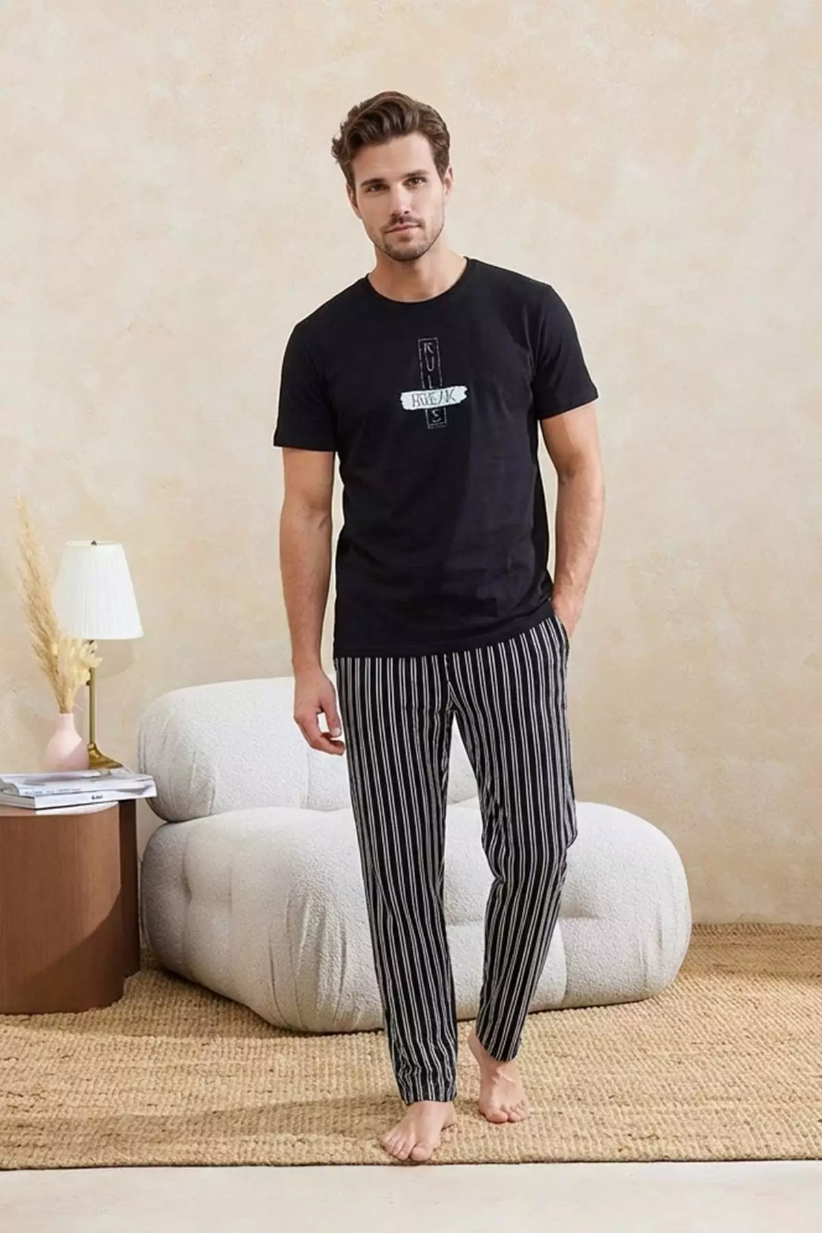 Buy Trendyol Black Regular/Normal Cut Plaid / Checked Cotton Piece ...