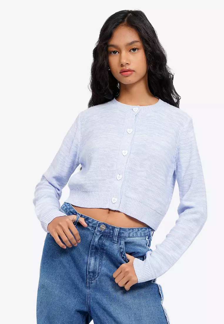 Jual COLORBOX Button Up Round Neck Cardigan Original 2025 ZALORA - Main Image