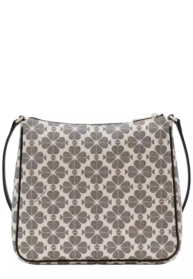 Signature Spade Flower Large Swingpack Crossbody Bag in Black Multi KG481