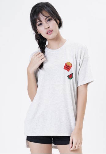 Gee Eight French Fries Grey Tees (T3179)