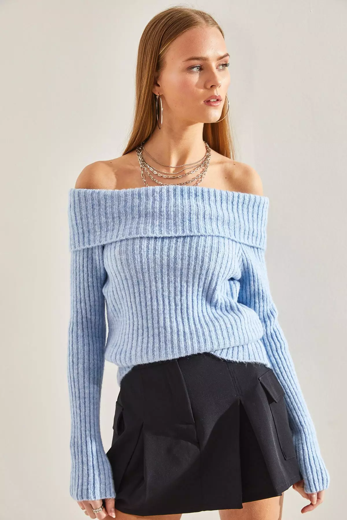 Women's Lace Collar Knitwear Blouse