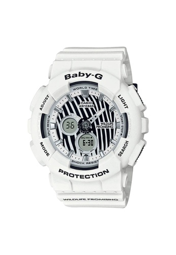 Baby-G white Casio Baby-G Women's Analog-Digital Watch BA-120WLP-7A Wildlife Promising Collaboration Limited Models White Resin Band Sport Watch D69A9AC2FC24D9GS_1