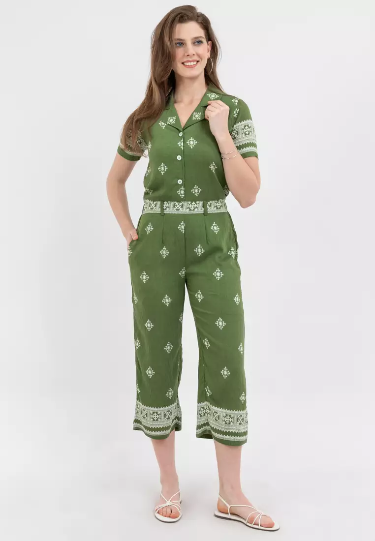 Atasha Cenefa Print Filipiniana Relaxed Pants