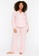 Trendyol pink Pink Plus Size Printed Pocket Detail Sleepwear Set 57DA8AA2728937GS_5