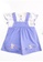 Toffyhouse white and purple Toffyhouse Little Furry Friends Polka-dot Dungaree Dress 1140DKABA7E727GS_1